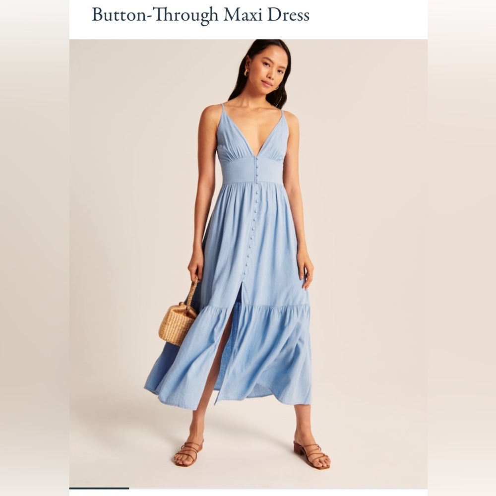 Abercrombie Button-Through Maxi Dress NWT